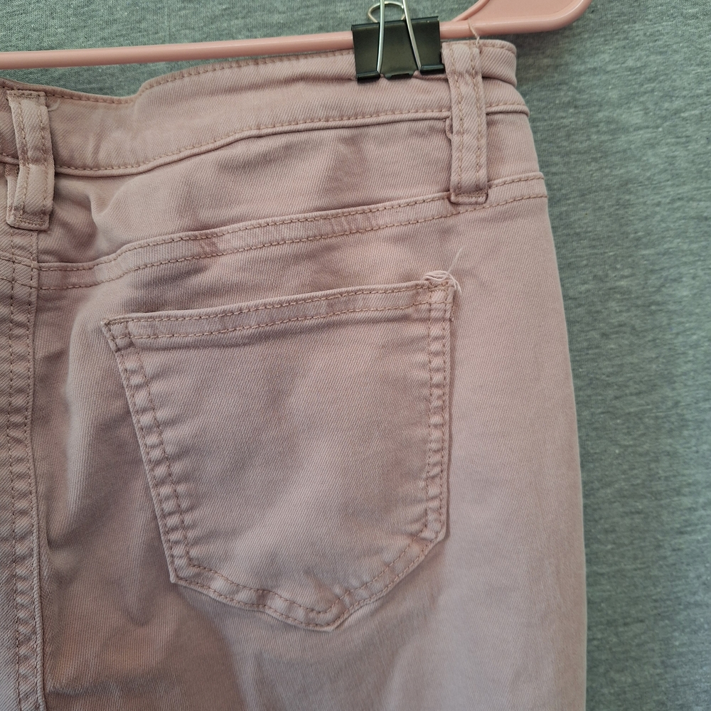 Buffalo David Bitton "Avalon" Size 8 Mid-Rise Pink Skinny Jeans Soft Denim - Picture 14 of 15